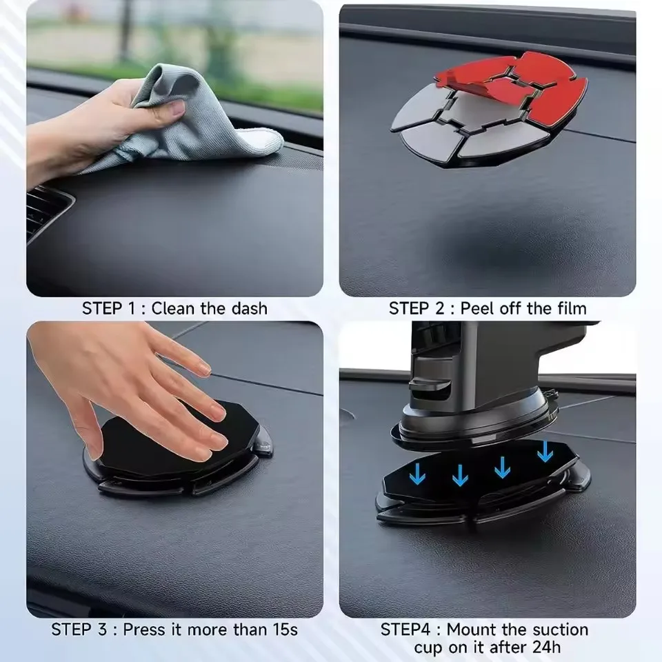 Car Accessories Phone Holder - Car Dashboard Sticky Phone Holder Disc
