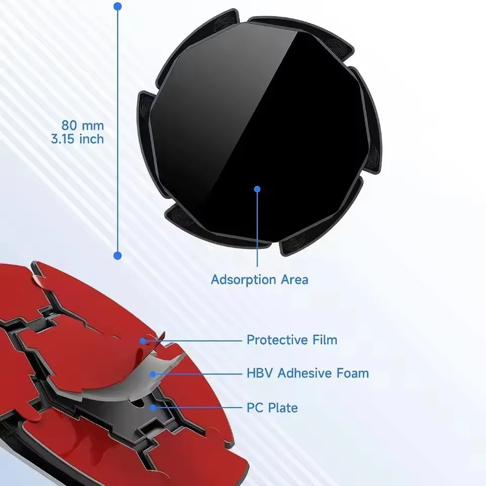 Car Accessories Phone Holder - Anti Slip Silicone Suction Dashboard Phone