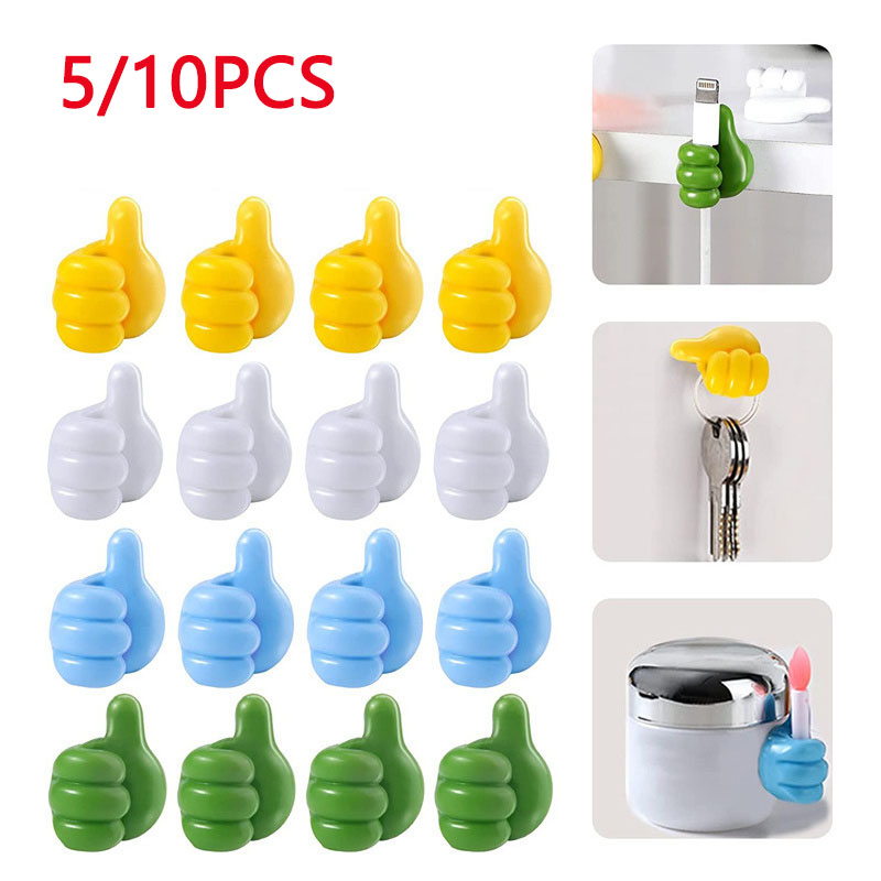 Car Cable Organizer - 10/5PCS Hand-shaped Rubber Holder Glasses Cable