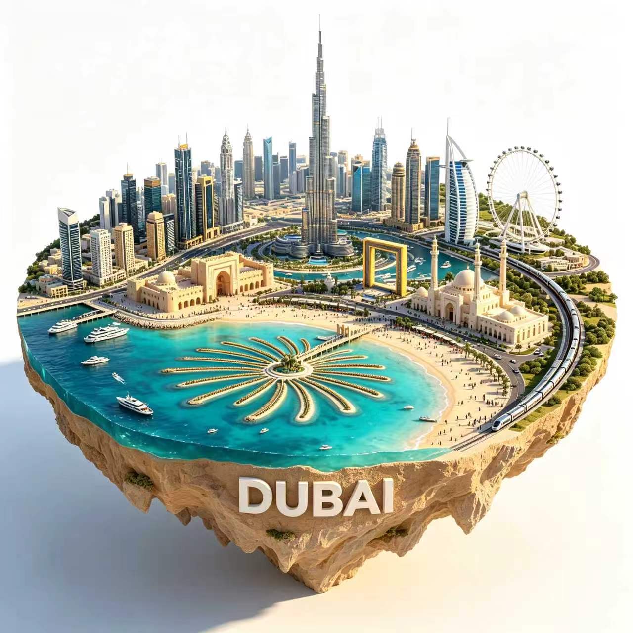 Car Accessories Dubai - Dubai Fridge Magnets Metal Alloy Material