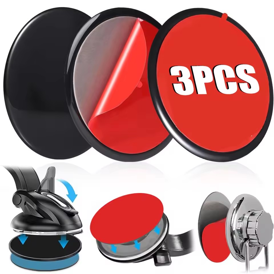 Car Accessories Phone Holder - Universal Dashboard Adhesive Sticky Pad Set