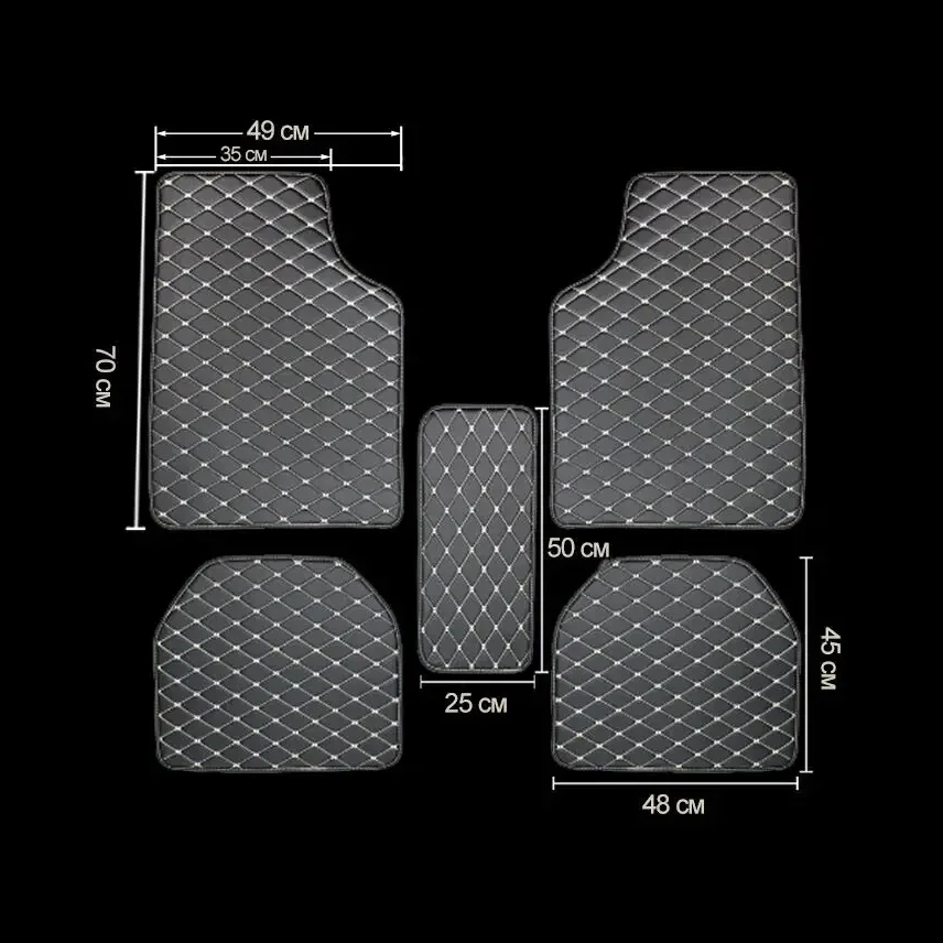 Car Floor Mats 5Pcs PU Leather - Car Accessories You Need recension och pris