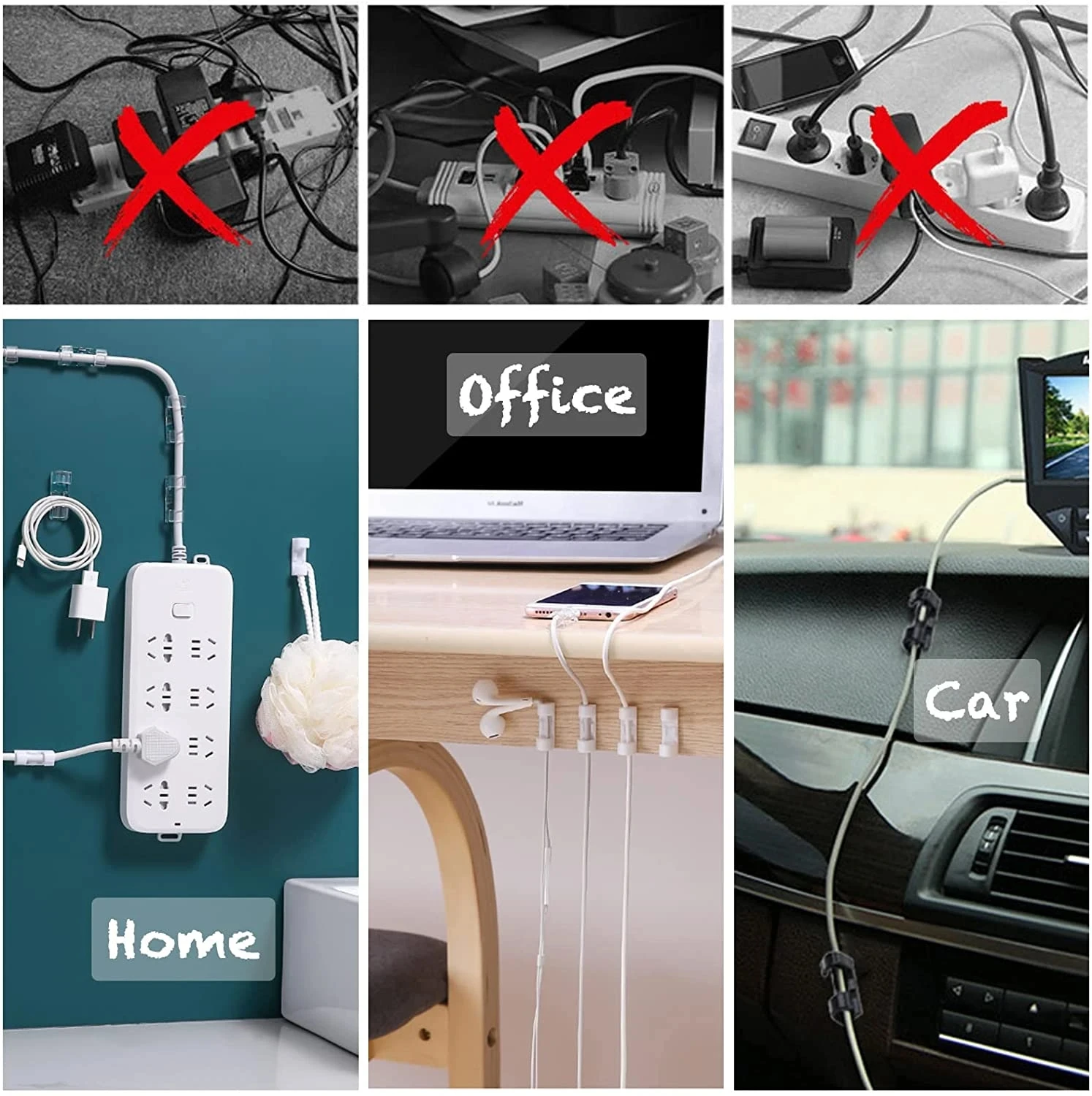 Cable Clips Organizer Drop Wir - Car Cable Organizer recension och pris