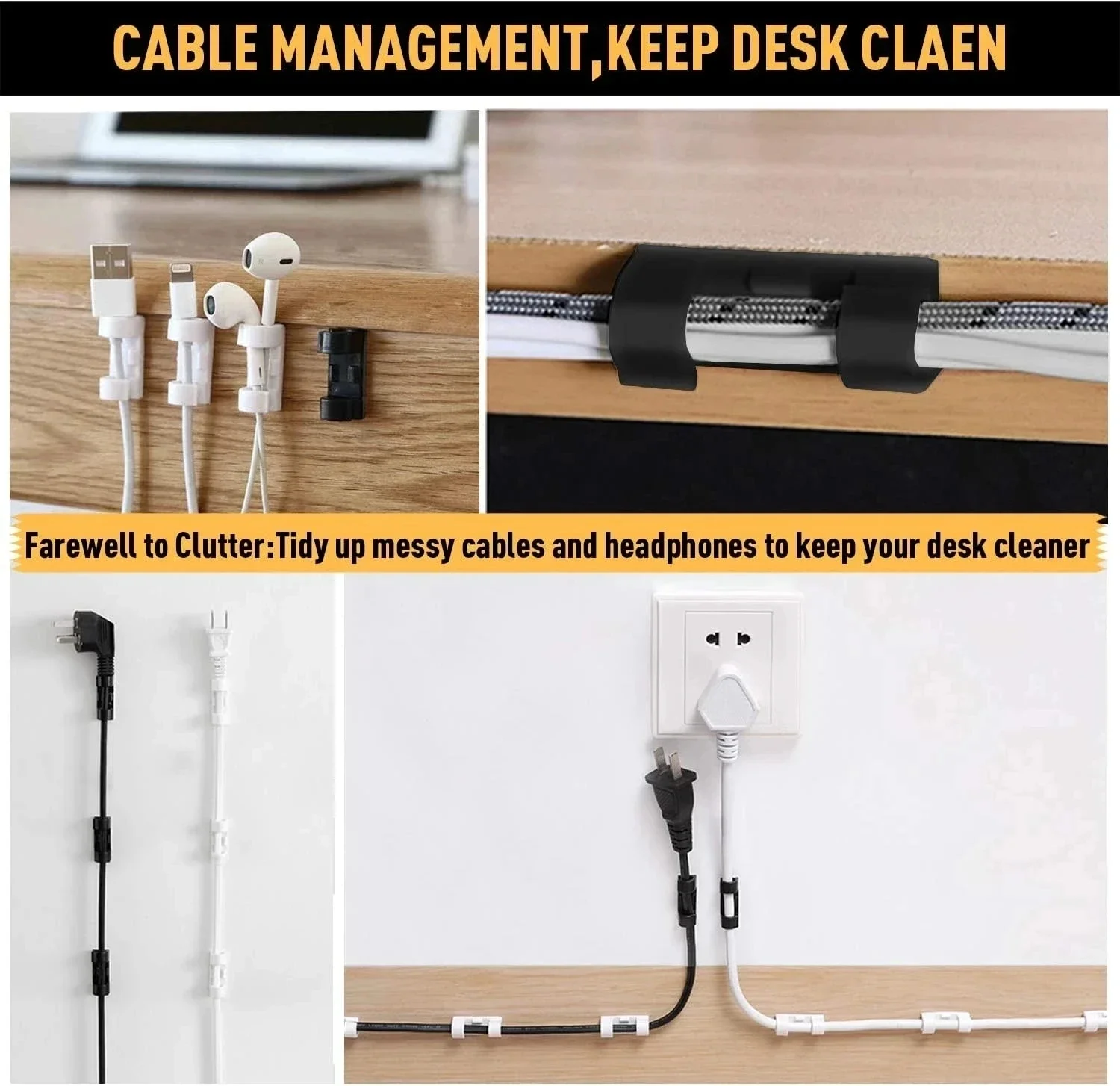 Cable Clips Organizer Drop Wir - Car Cable Organizer recension och pris