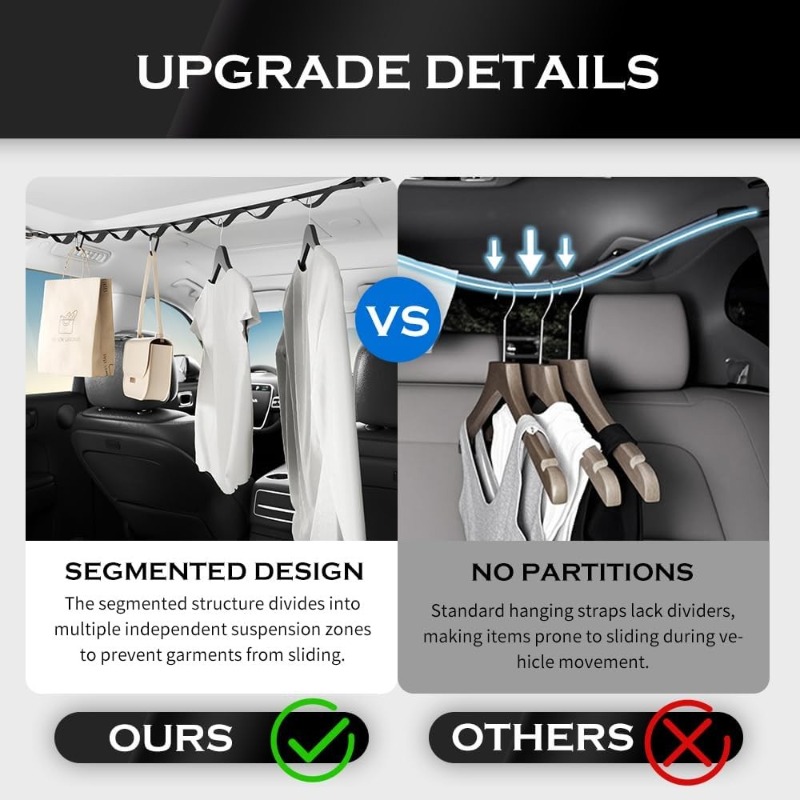 Car Clothes Hanger Bar Rear Tr - Car Accessories For Camping recension och pris