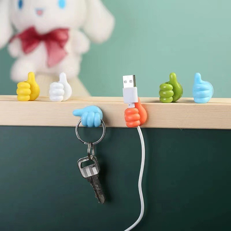 10/5PCS Hand-shaped Rubber Hol - Car Cable Organizer recension och pris