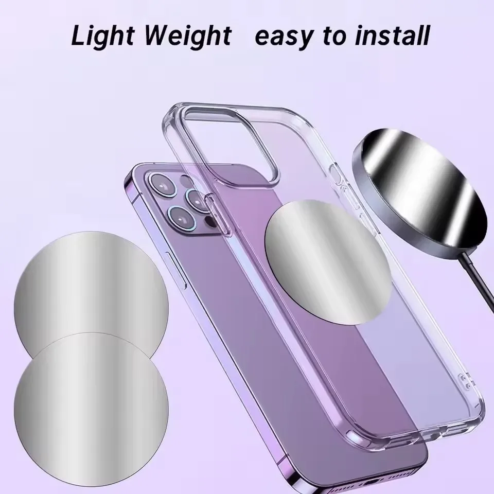 1-5PCS 8CM Magnetic Metal Plat - Car Accessories Phone Holder recension och pris