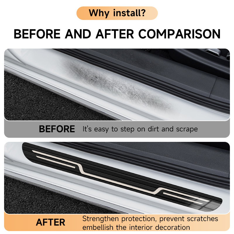 Stainless Steel Car Door Sill  - Car Accessories You Need recension och pris