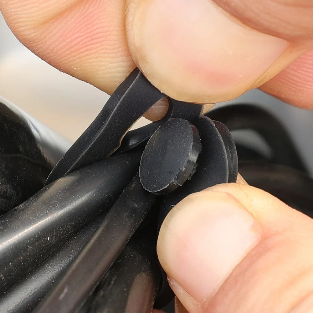 Elastic Rubber Cable Strap Wir - Car Cable Organizer recension och pris
