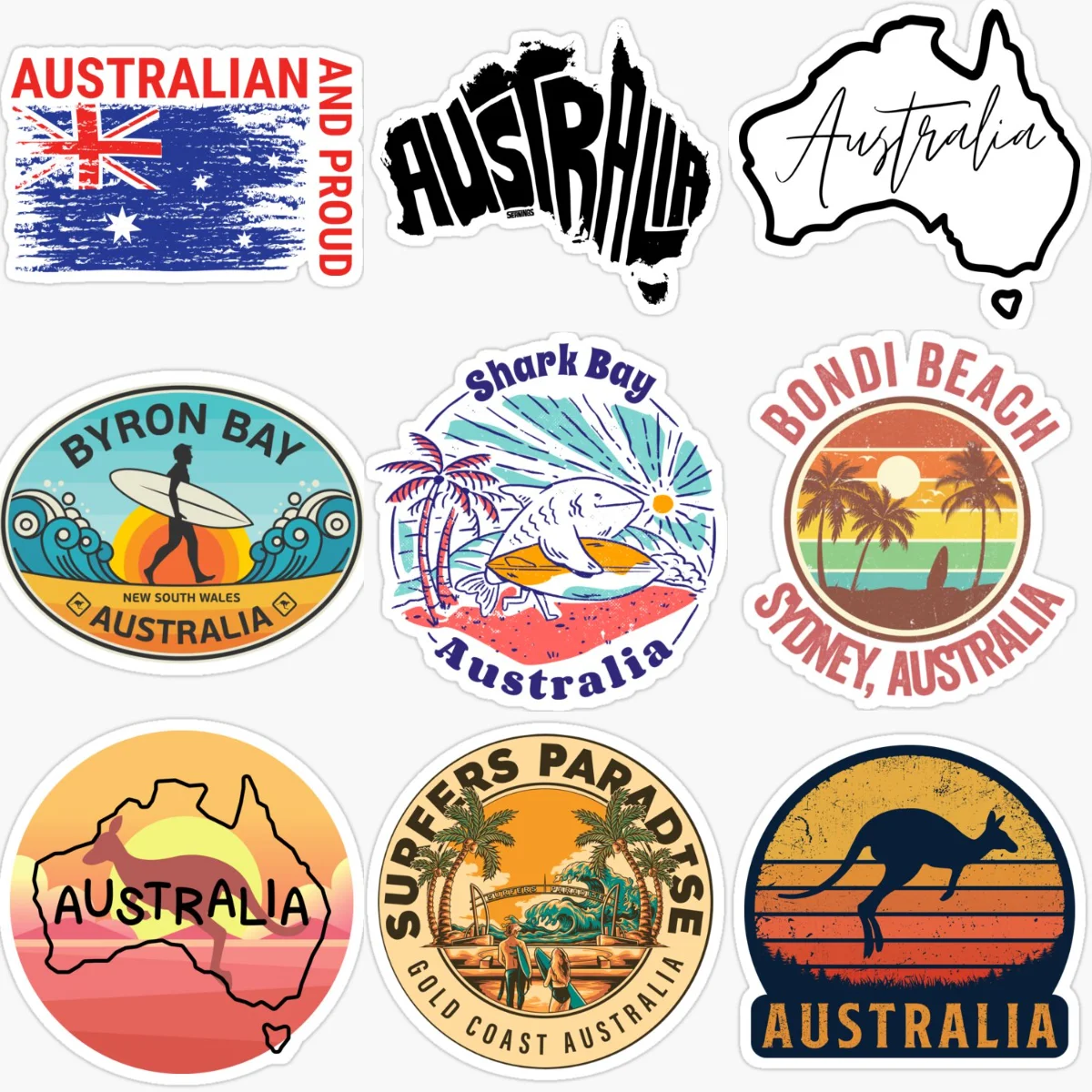 AUS Australia Flag Map Scenery - Car Accessories Australia recension och pris