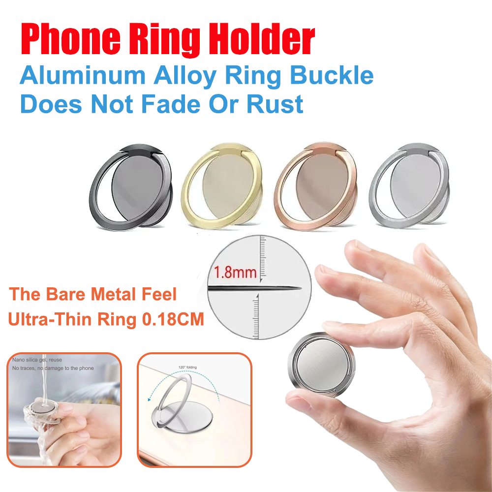 Ultra Thin Metal Ring Holder S - Car Accessories Phone Holder recension och pris