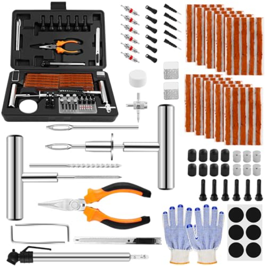 Solid Stainl Steel Tire Repair - Car Emergency Tool Kit recension och pris