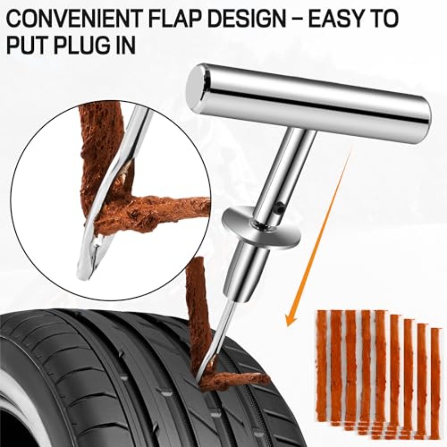 Solid Stainl Steel Tire Repair - Car Emergency Tool Kit recension och pris