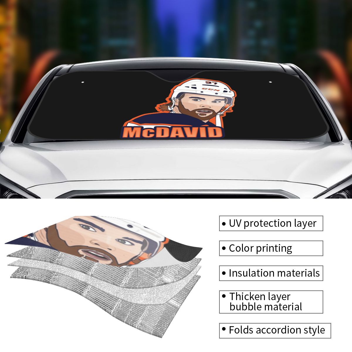 Connor McDavid 97 For Edmonton - Car Accessories Edmonton recension och pris