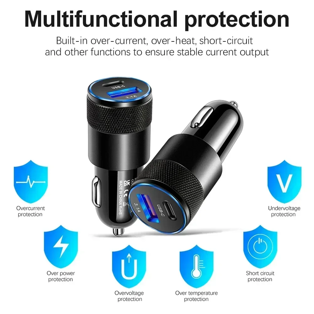 1PCS 65W USB Car Charger Quick - Car Accessories Quick Delivery recension och pris